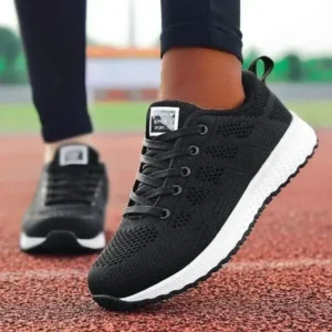 Bootsgear Women Casual Lace-Up Design Mesh Breathable Sneakers