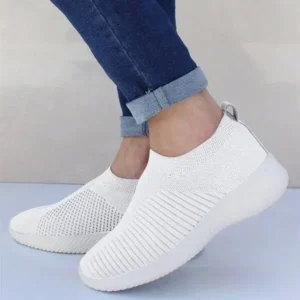 Bootsgear Women Fashion Fly Woven Breathable Sneakers