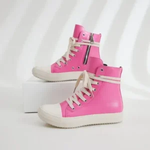 Bootsgear Women Fashion Rose Faux Leather High Top Shoes