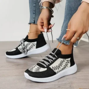 Bootsgear Women Fashion Color Block Mesh Platform Sneakers