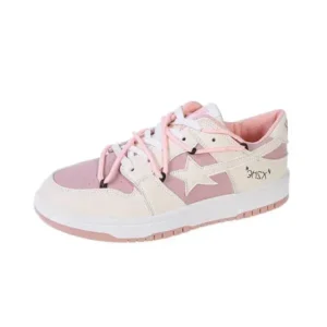 Bootsgear Women Fashion Low Top Flat Retro Sneakers